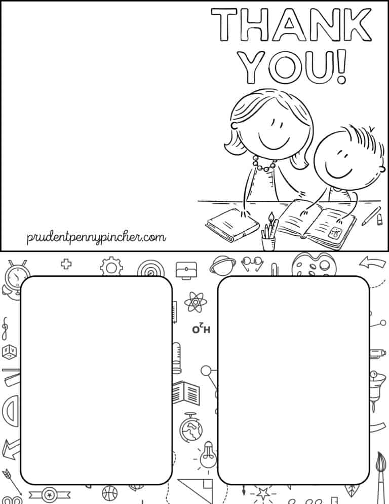 Free Teacher Appreciation Card Printables Prudent Penny Pincher