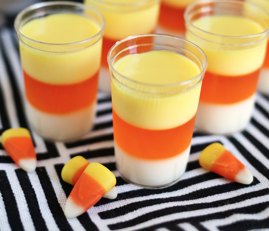 Candy Corn Drink Shots
 candy corn shots Prudent Penny Pincher