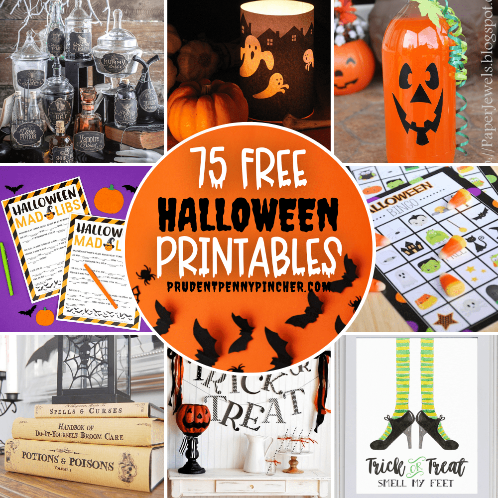 75 Free Halloween Printables Prudent Penny Pincher