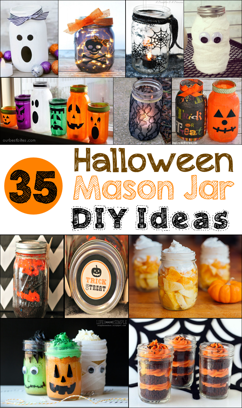 35 Cheap Easy DIY Halloween Mason Jar Ideas Prudent Penny Pincher   Halloween Mason Jar 