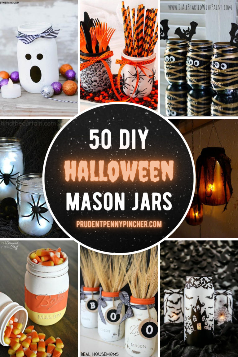 50 Diy Mason Jar Halloween Crafts Prudent Penny Pincher