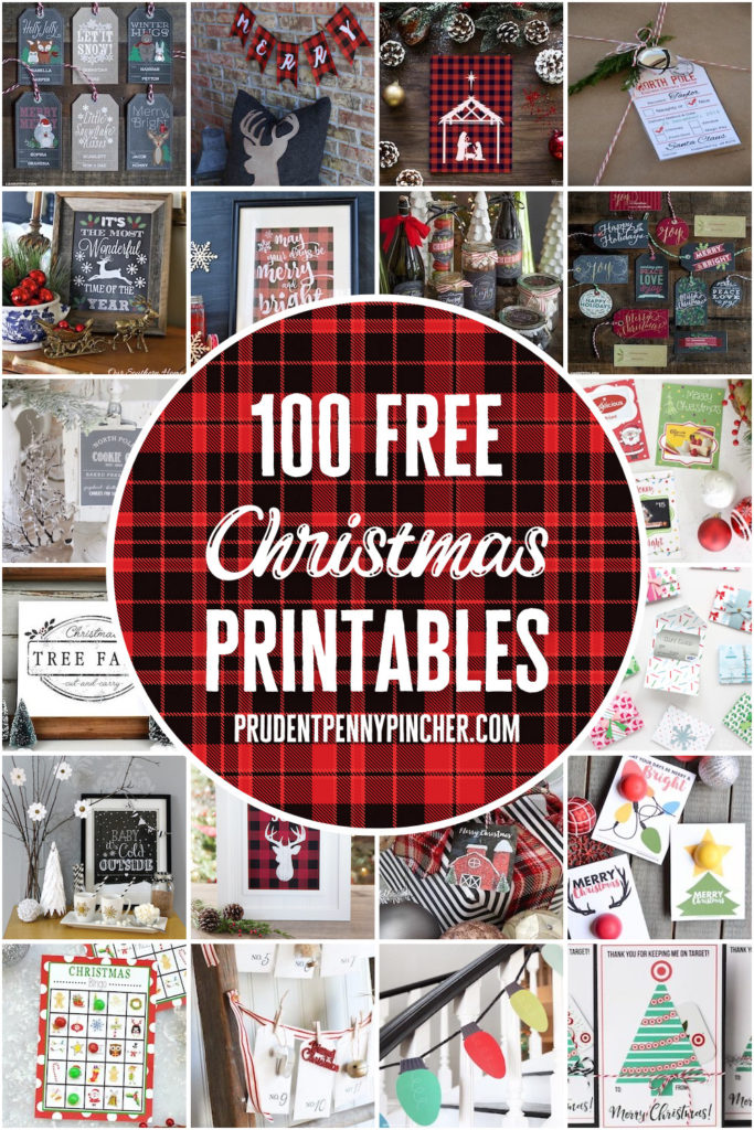 100 Free Christmas Printables for Adults and Kids - Prudent Penny Pincher