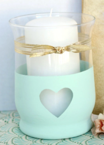 heart candle mother's day gift