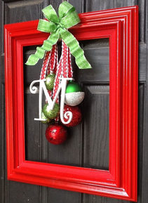 Picture Frame Christmas Door Hanger