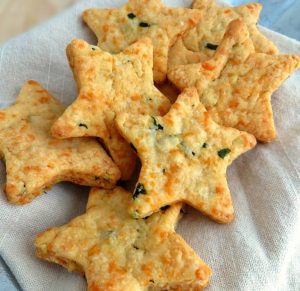 Parmesan Cheddar Basil Bites