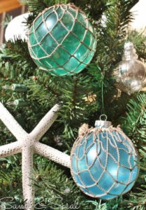 christmas beach diy ornaments coastal tree decorations decor ornament nautical holiday inspired glass decoration homemade theme sand float sea trees