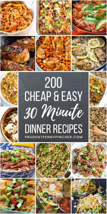 200 Cheap and Easy 30 Minute Meals - Prudent Penny Pincher