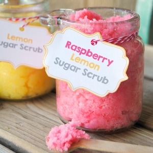 5 Minute Raspberry Sugar Scrub mother's day gift