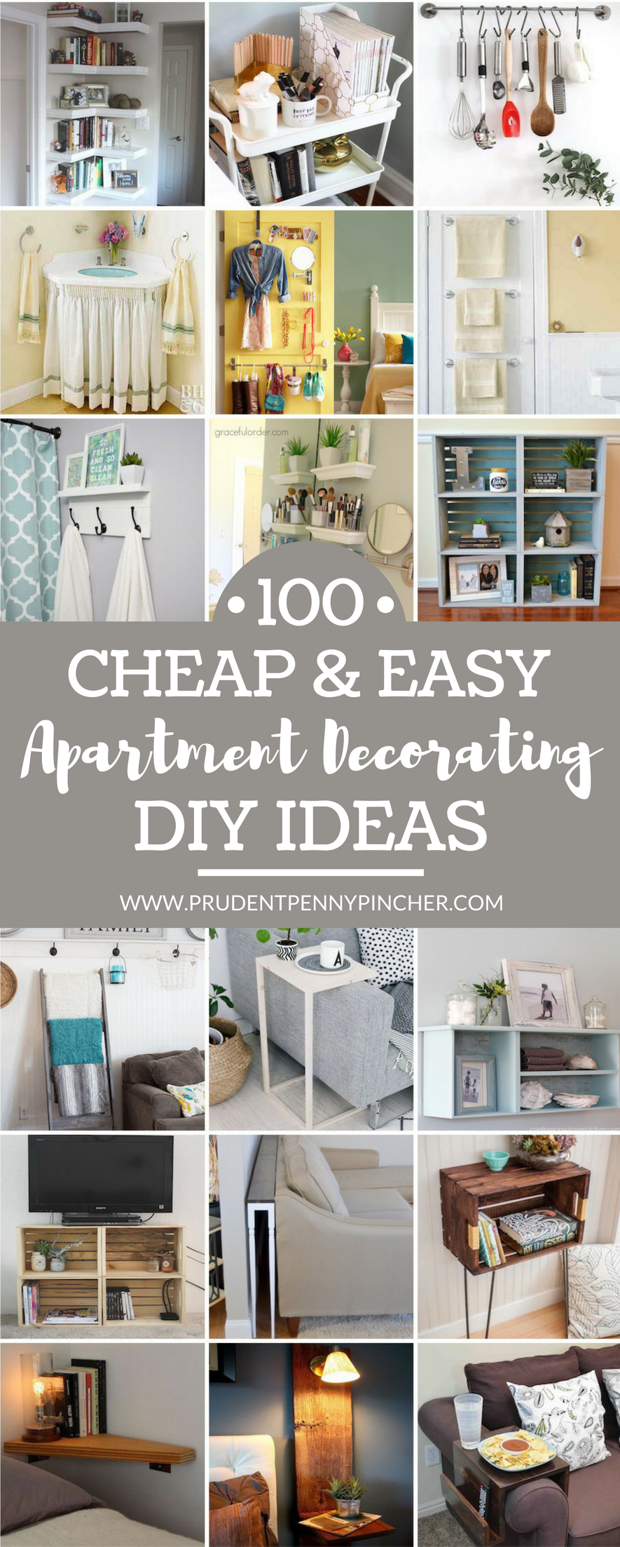 100 Cheap and Easy DIY Apartment Decorating Ideas - Prudent Penny Pincher