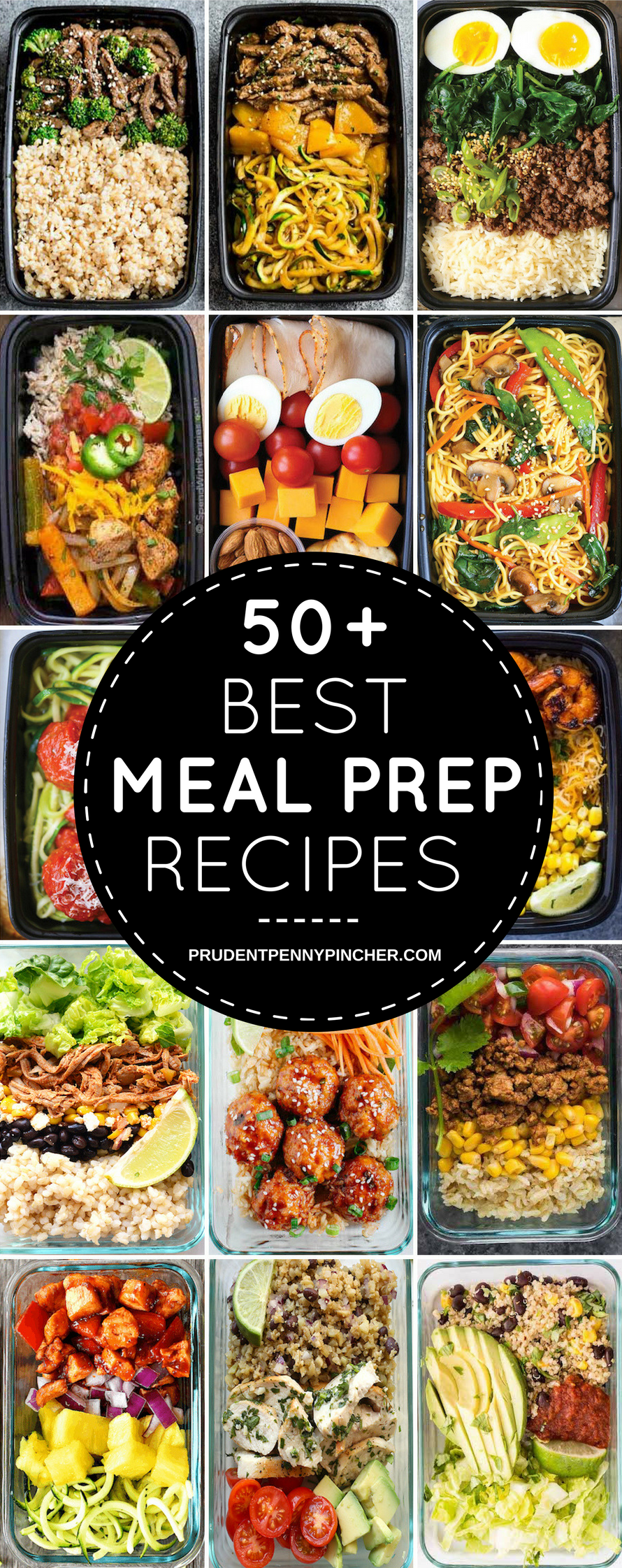 50 Best Meal Prep Recipes - Prudent Penny Pincher