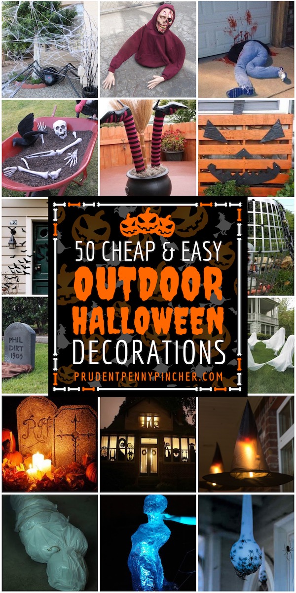 50 Cheap Easy DIY Outdoor Halloween Decorations Prudent Penny Pincher