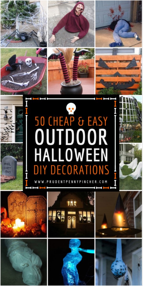 50 Cheap and Easy Outdoor Halloween Decor DIY Ideas  Prudent Penny Pincher
