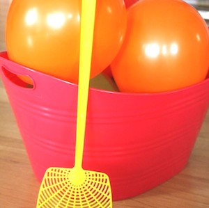 Balloon Tennis summer activity for kids
