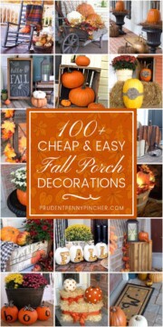 100 Cheap and Easy Fall Porch Decor Ideas - Prudent Penny Pincher