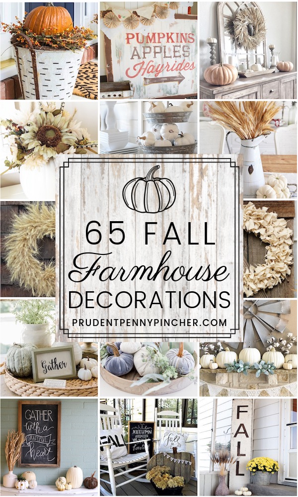 65 Farmhouse Fall Decor Ideas - Prudent Penny Pincher