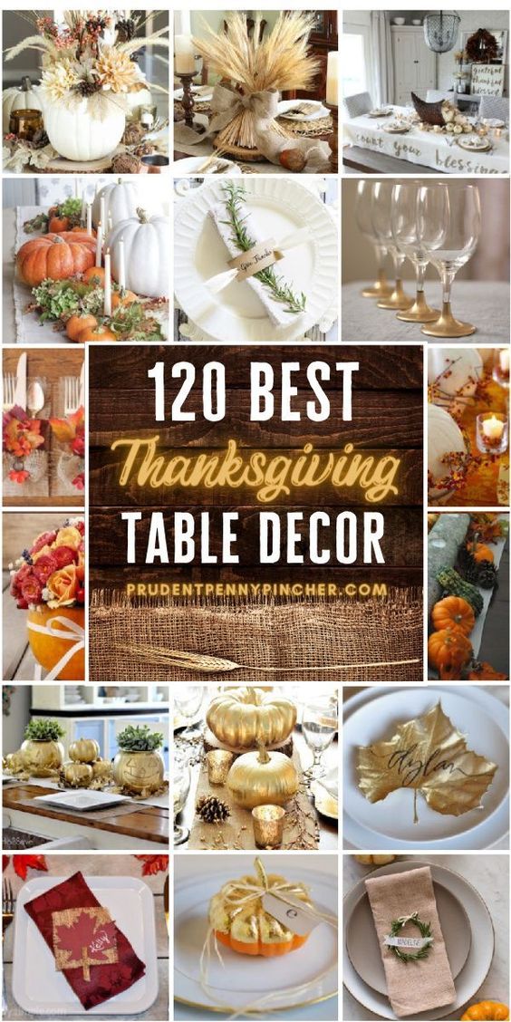 120 Best Thanksgiving Table Decorations - Prudent Penny Pincher