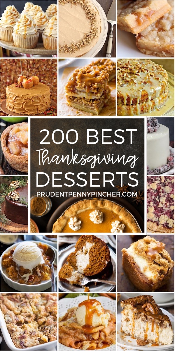 200 Best Thanksgiving Desserts Prudent Penny Pincher