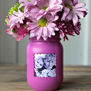 Mason Jar Picture Frame mother's day gift