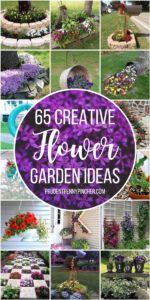 65 Creative DIY Flower Garden Ideas - Prudent Penny Pincher