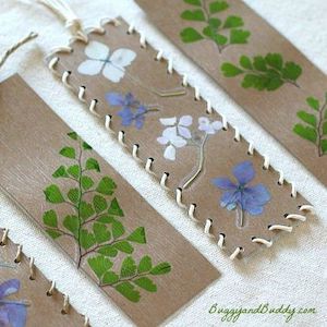 Pressed Flower Bookmarks