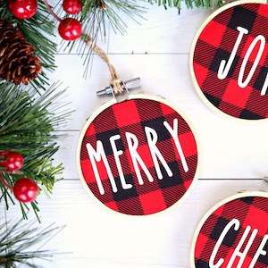 Buffalo Check Christmas Decorations - Written Reality
