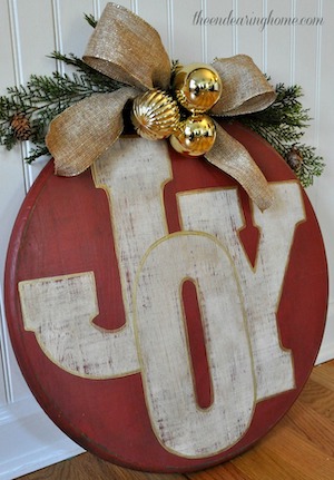 Wood Ornament DIY Christmas Wall Decor Sign