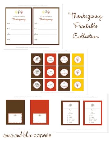 100 Free Thanksgiving Printables - Prudent Penny Pincher