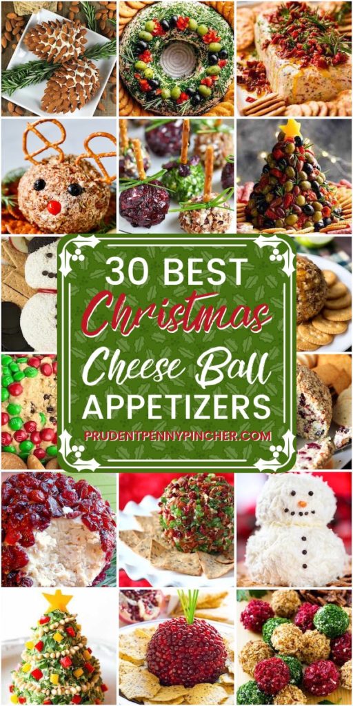 30 Christmas Party Cheese Ball Appetizers - Prudent Penny Pincher