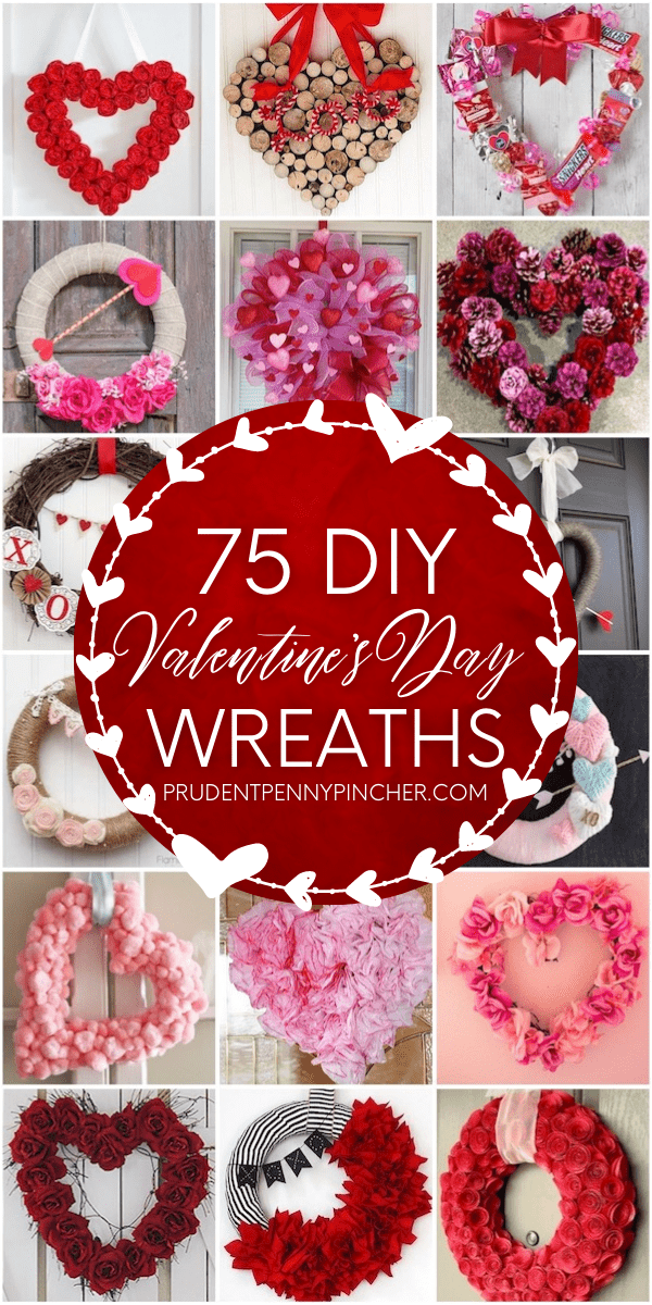 Double-Sided Fluffy Valentine Wreath - Girl, Just DIY!