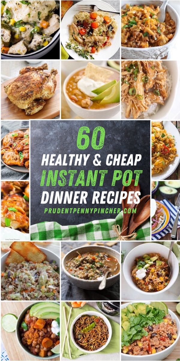 60 Cheap and Healthy Instant Pot Recipes - Prudent Penny Pincher