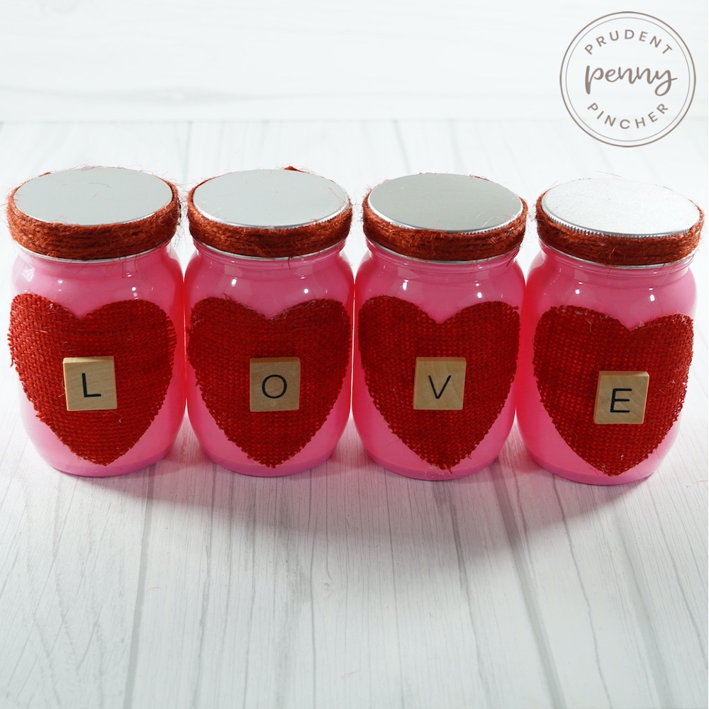 Dollar Store Mason Jar Valentine Craft Prudent Penny Pincher 2717