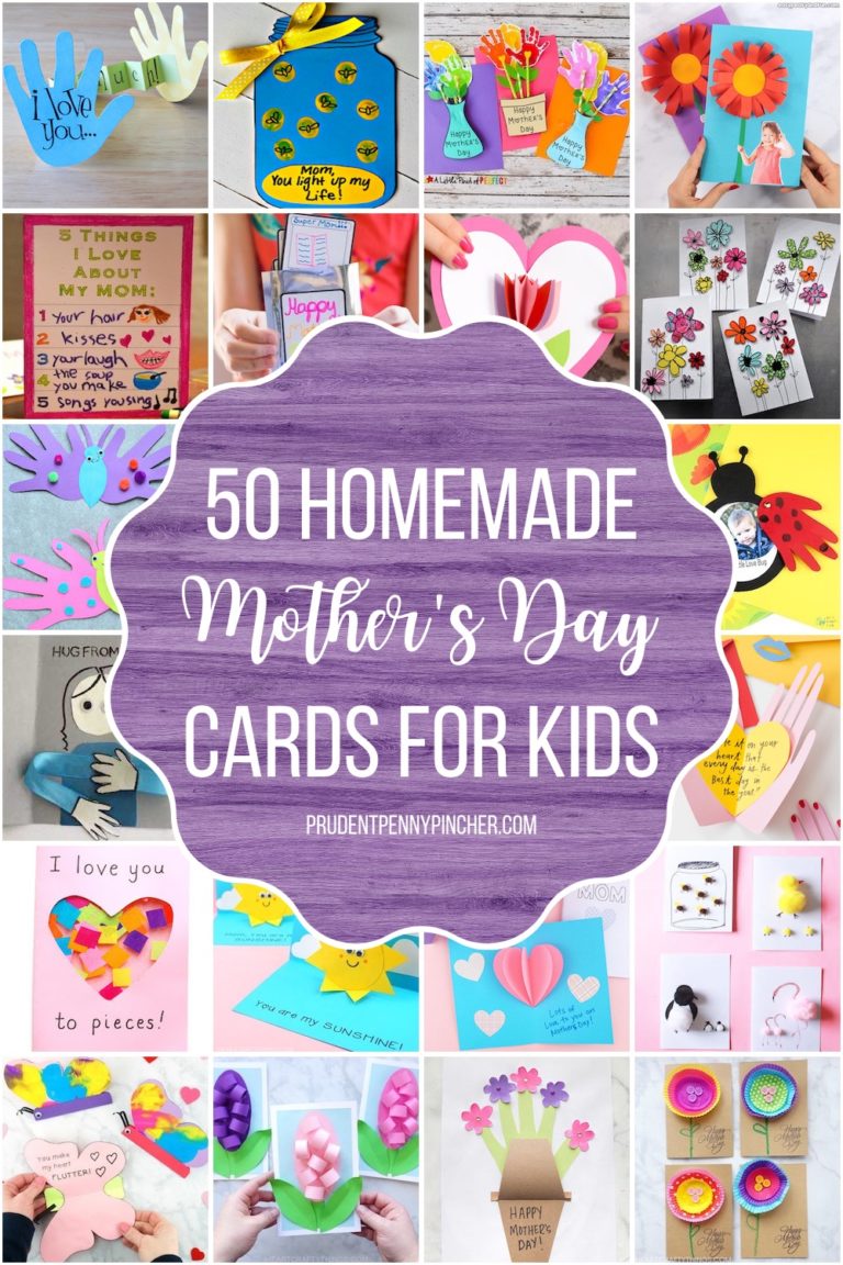 50 DIY Mother's Day Cards for Kids - Prudent Penny Pincher