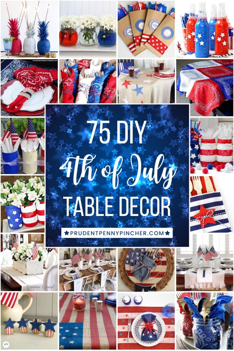 75 DIY 4th of July Table Decorations - Prudent Penny Pincher