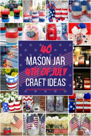 40 Mason Jar 4th Of July Crafts - Prudent Penny Pincher