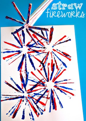4th Of July Popsicle Stick Fireworks Kids Craft - TheSuburbanMom