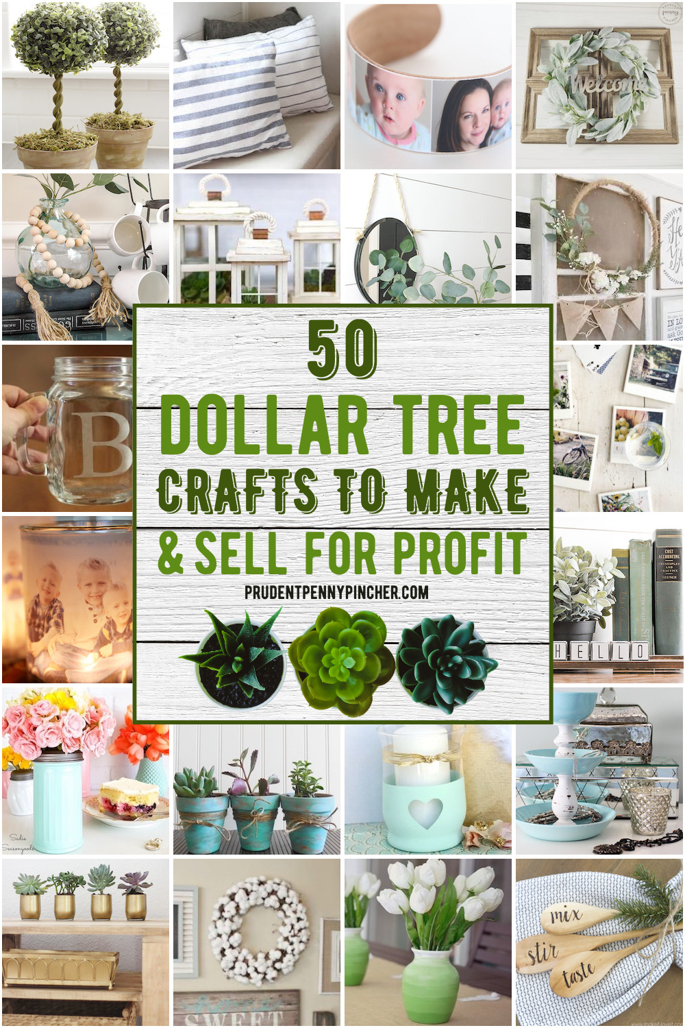 50 Dollar Tree Crafts to Make and Sell for Profit - Prudent Penny Pincher