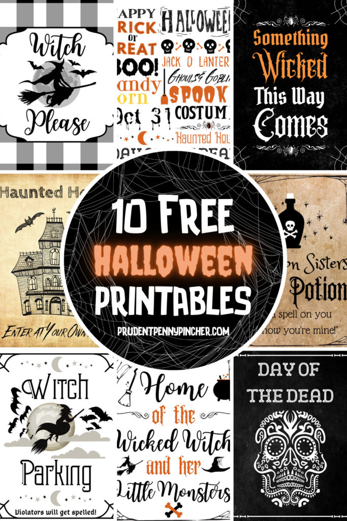 10 Free Halloween Printables - Prudent Penny Pincher