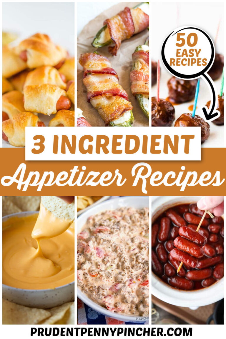 50 Easy 3 Ingredient Appetizer Recipes - Prudent Penny Pincher