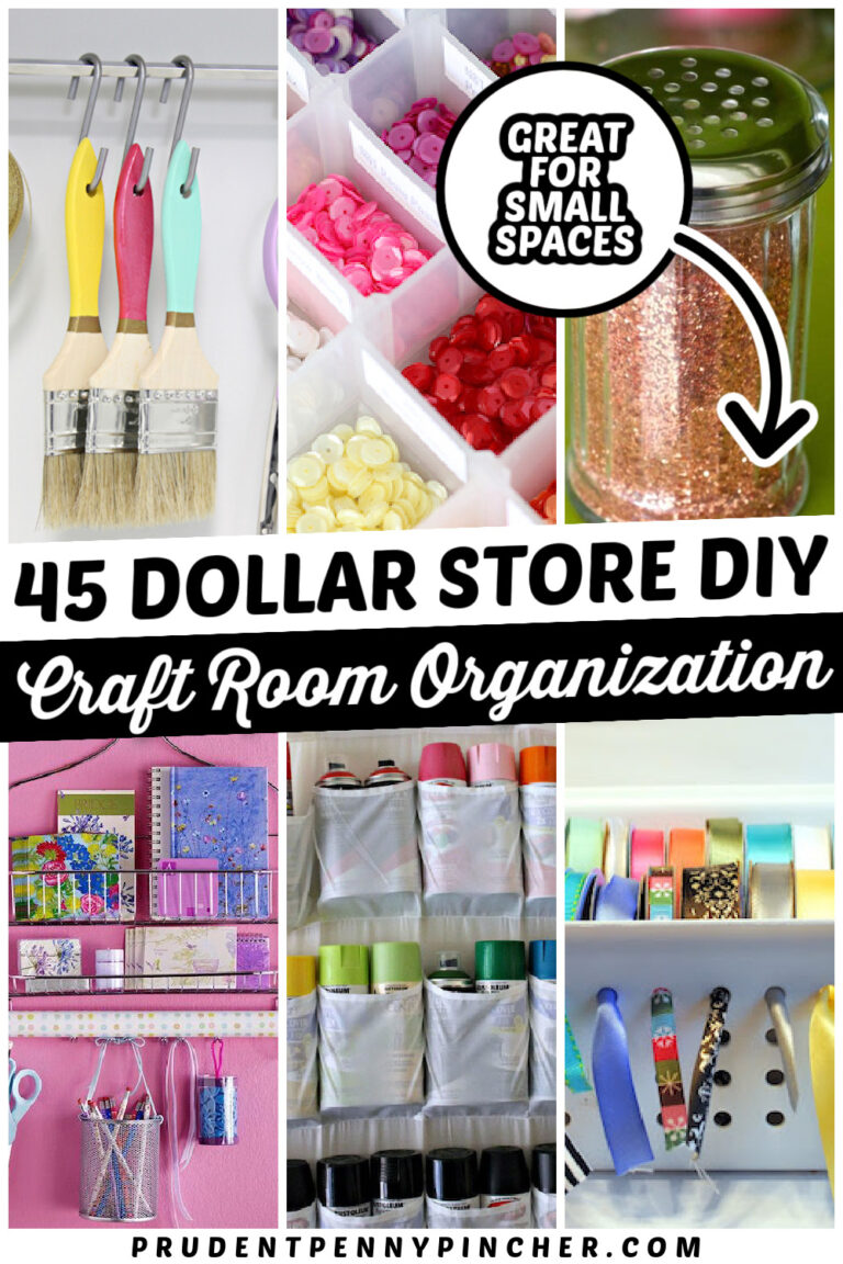 45 Dollar Store Craft Room Organization Ideas - Prudent Penny Pincher