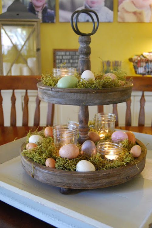 40 Tiered Tray Easter Decorations  Easter centerpieces, Tray decor, Spring easter  decor