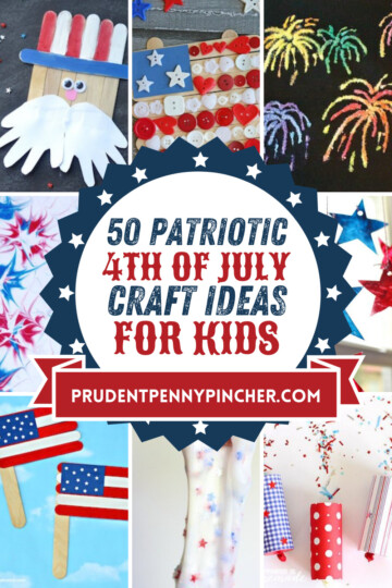 50 Patriotic 4th of July Crafts for Kids - Prudent Penny Pincher