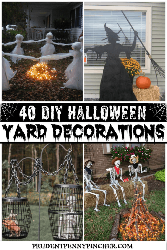 50 Cheap & Easy DIY Outdoor Halloween Decorations - Prudent Penny Pincher