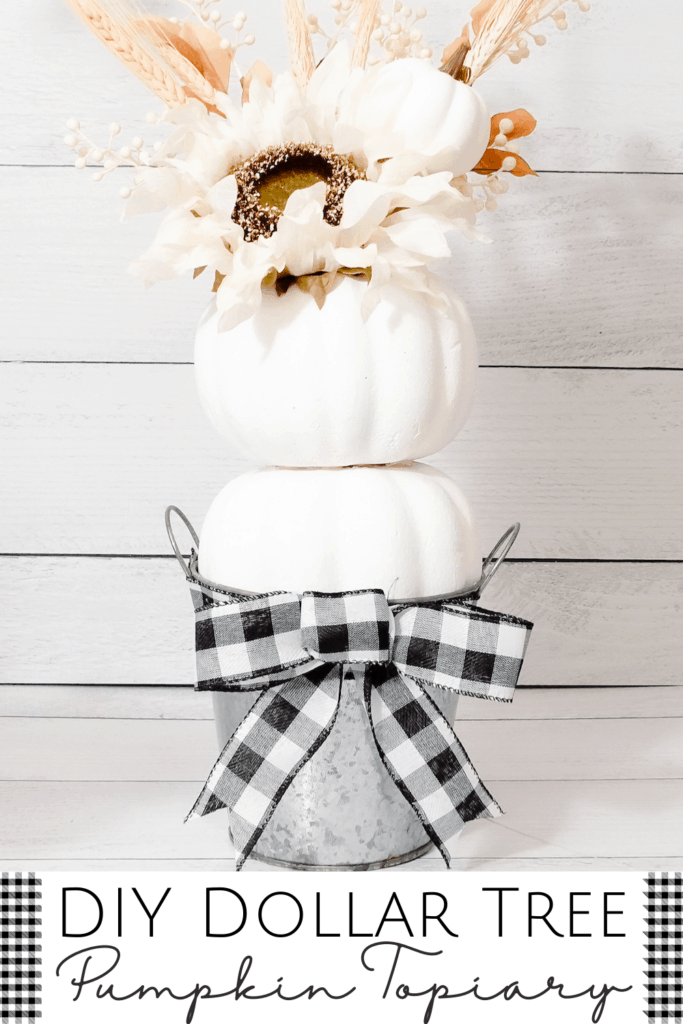 Dollar Tree Fall Diy Pumpkin Topiary Prudent Penny Pincher 0079