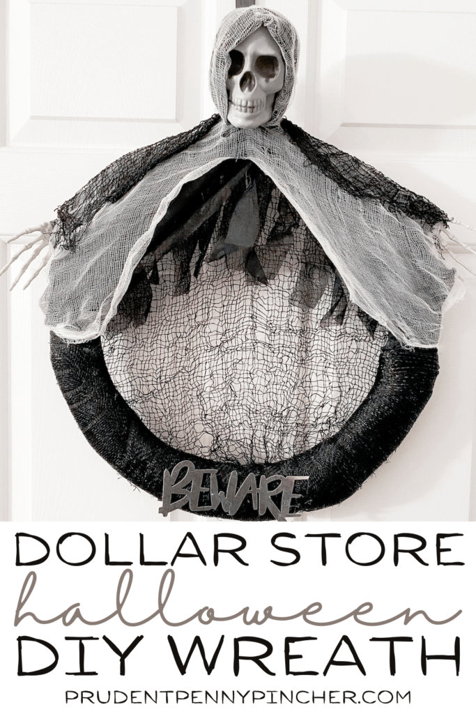 Easy DIY Dollar Tree Halloween Wreath - Prudent Penny Pincher