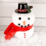 DIY Dollar Tree Snowman Decoration - Prudent Penny Pincher