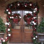 60 DIY Christmas Door Decorations - Prudent Penny Pincher