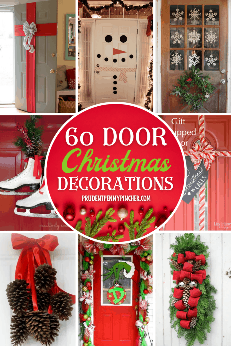 60 DIY Christmas Door Decorations – Project Isabella