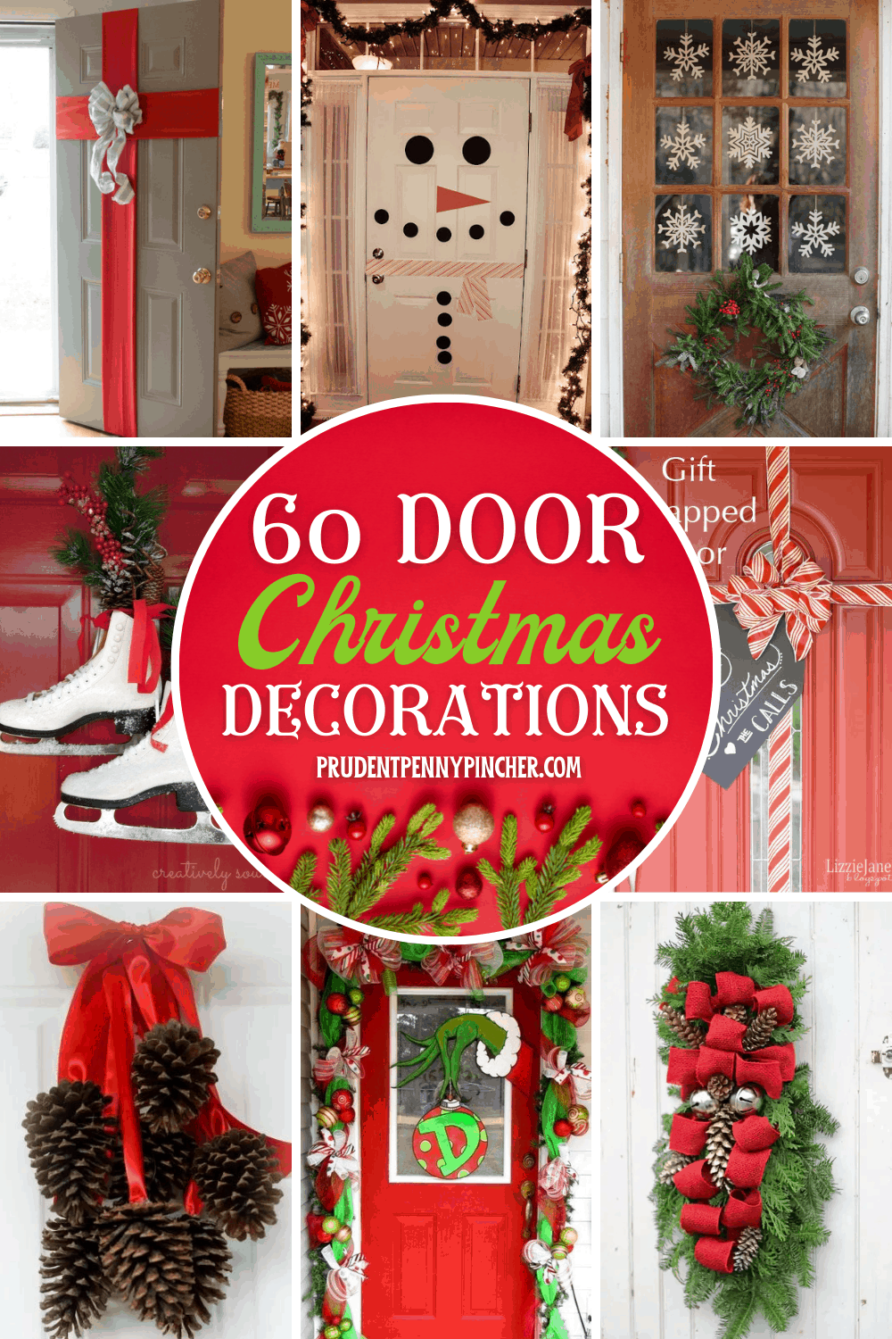 DIY Christmas Front Door Basket  Front door christmas decorations,  Christmas front doors, Christmas door decorations