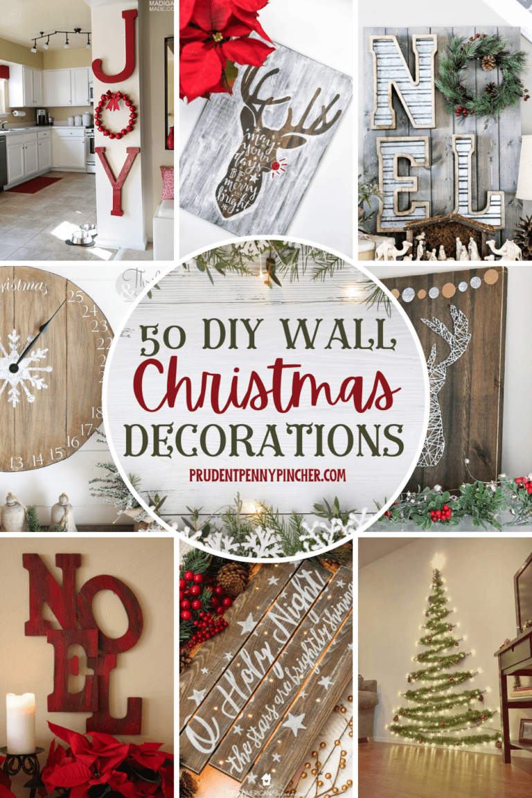 50 DIY Christmas Wall Decor Ideas - Prudent Penny Pincher