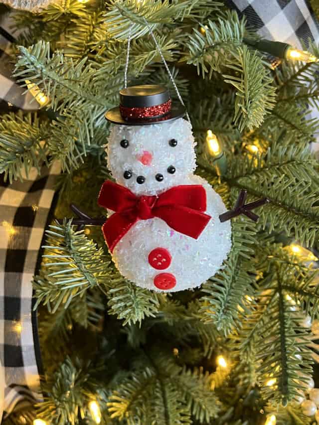 Easy DIY Snowman Ornament - Prudent Penny Pincher